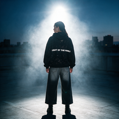 Jesus is the light rhinestone hoodie